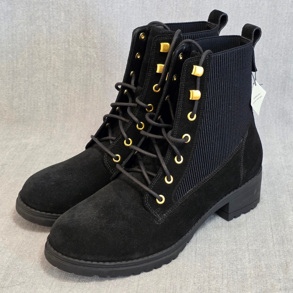 Cole Haan Camea II Lace-up Combat Booties Black SIZE 11 NWOB $290 MSRP